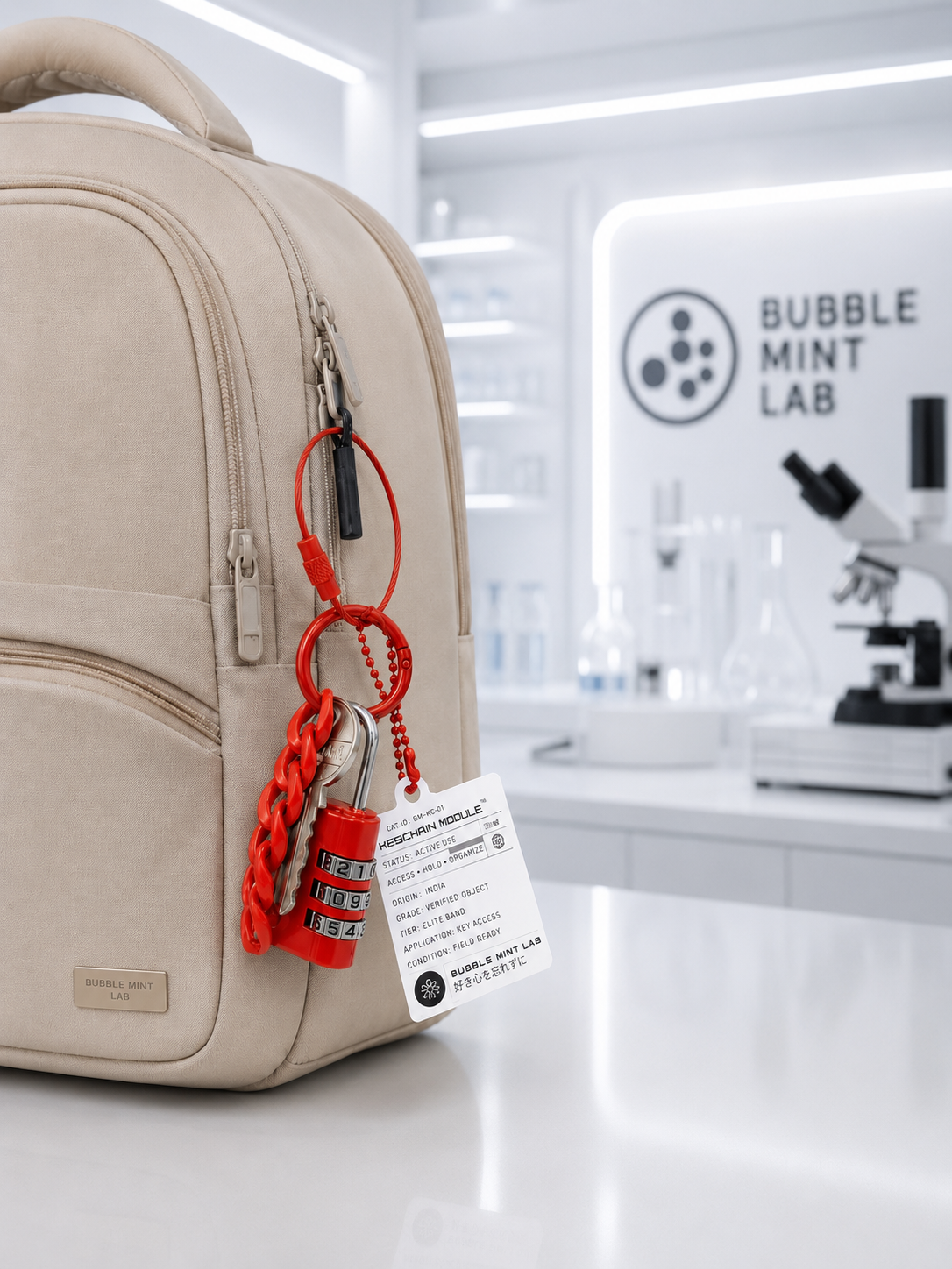 SPECIMEN 024 : RED CODE LOCK™ (Keychain Module)