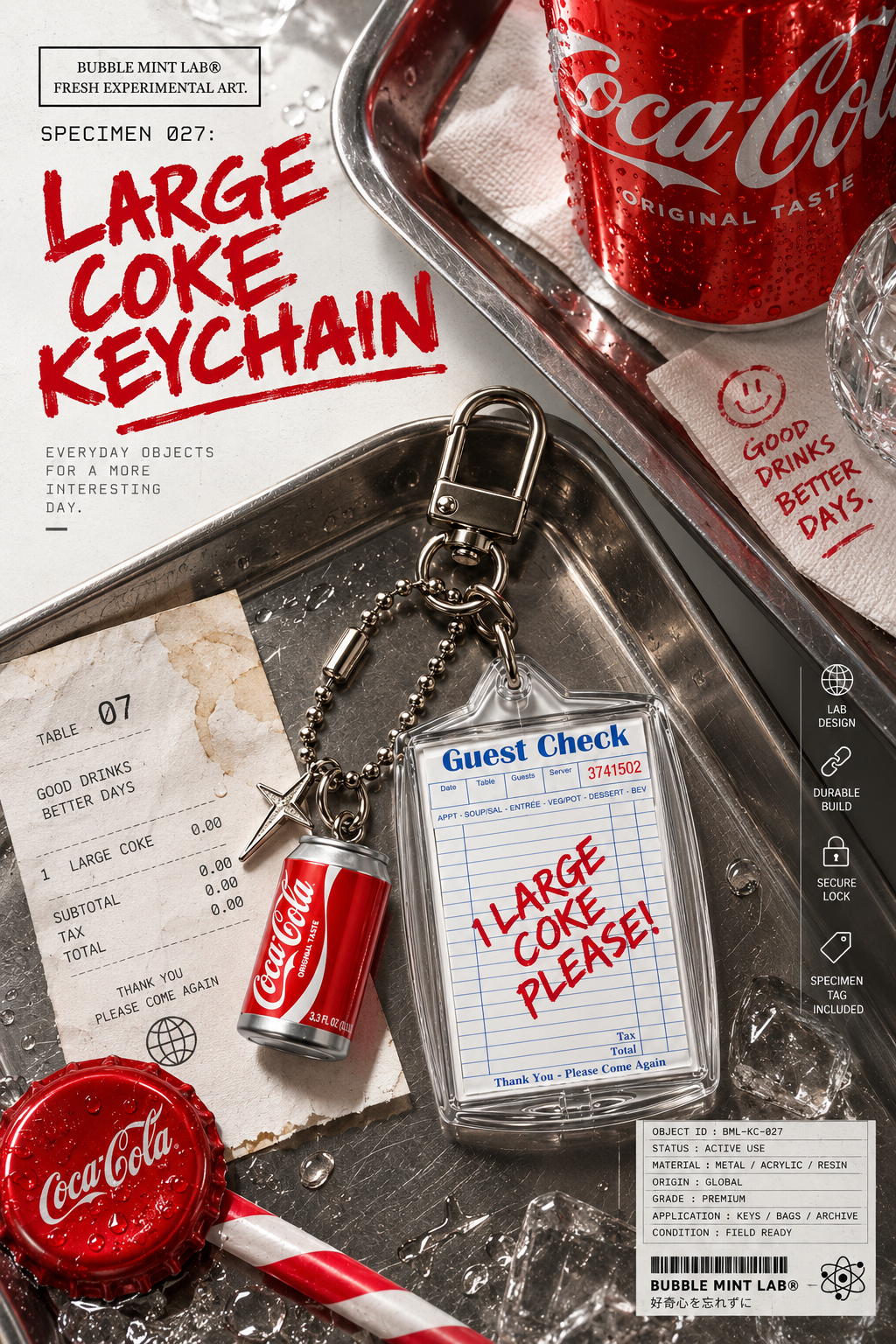 SPECIMEN 027: LARGE COKE KEYCHAIN