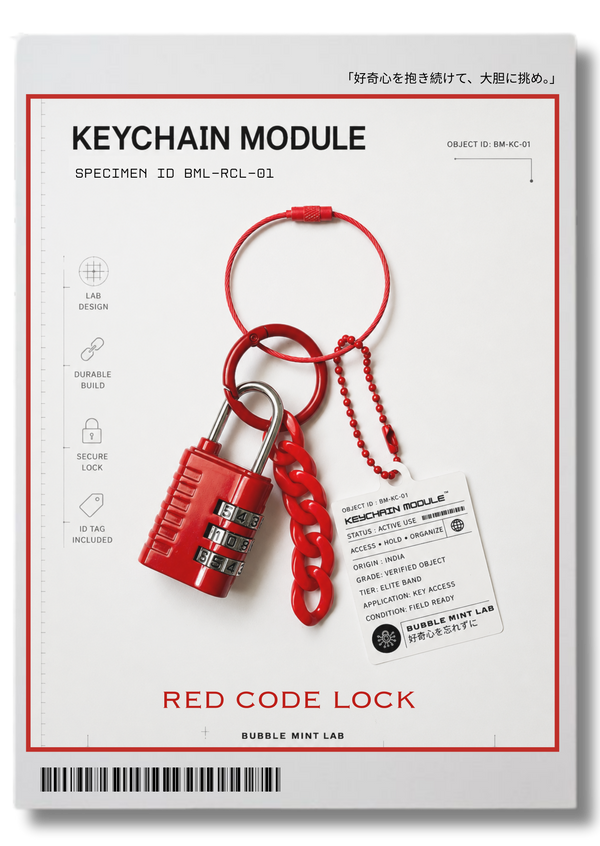 SPECIMEN 024 : RED CODE LOCK™ (Keychain Module)