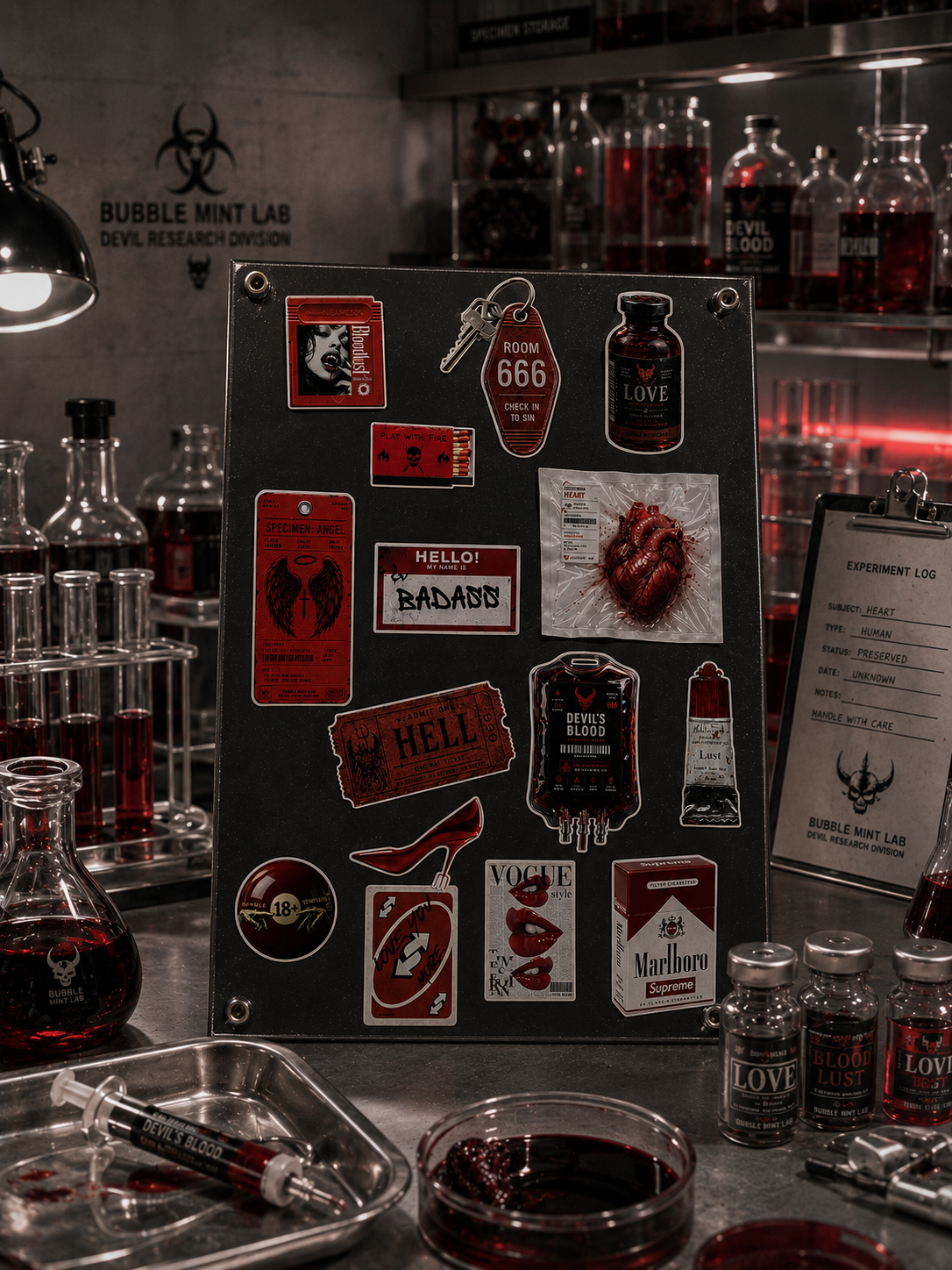 SPECIMEN 016 : HOUSE OF TEMPTATION STICKER PACK