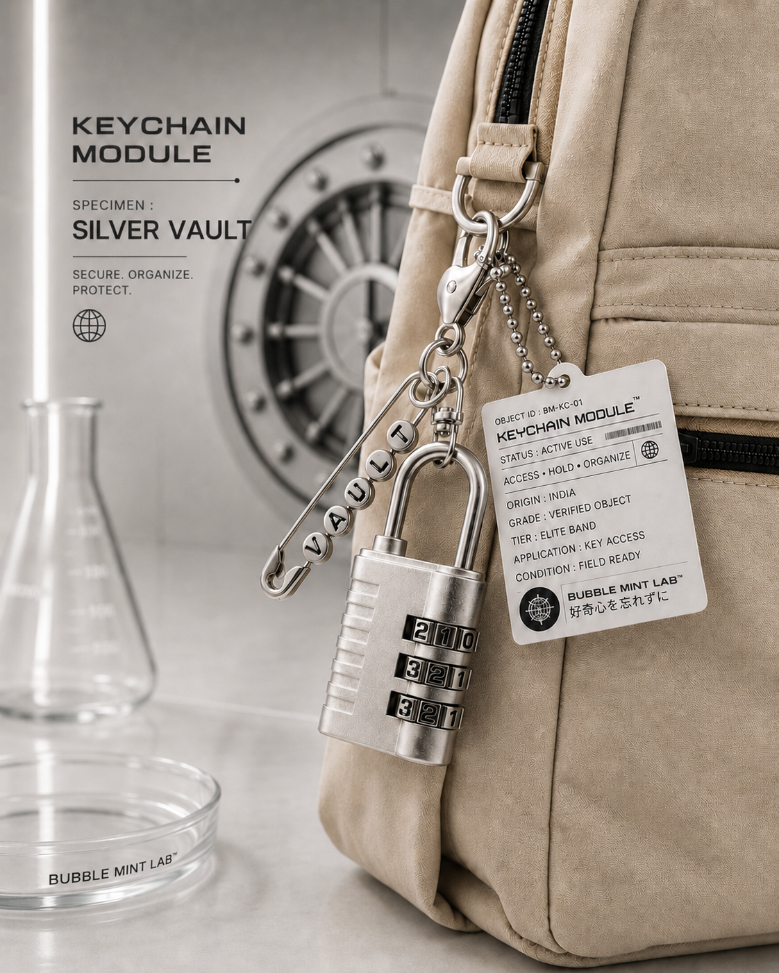 SPECIMEN 025 : SILVER VAULT™ (Keychain Module)