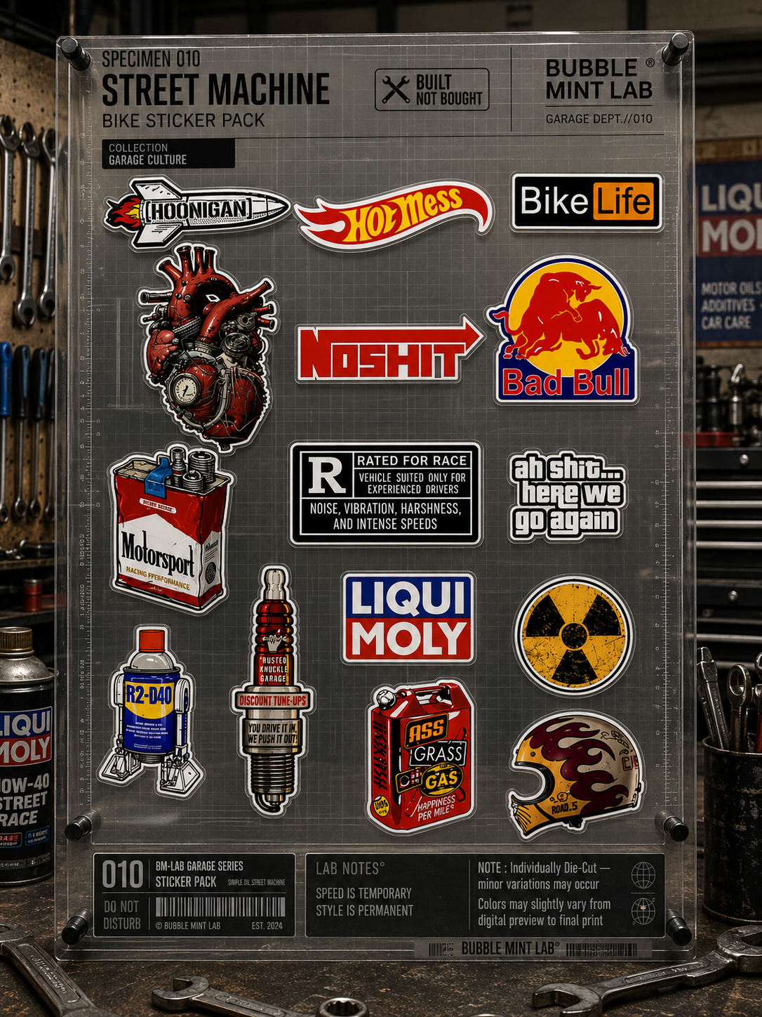 SPECIMEN 010 : STREET MACHINE STICKER PACK