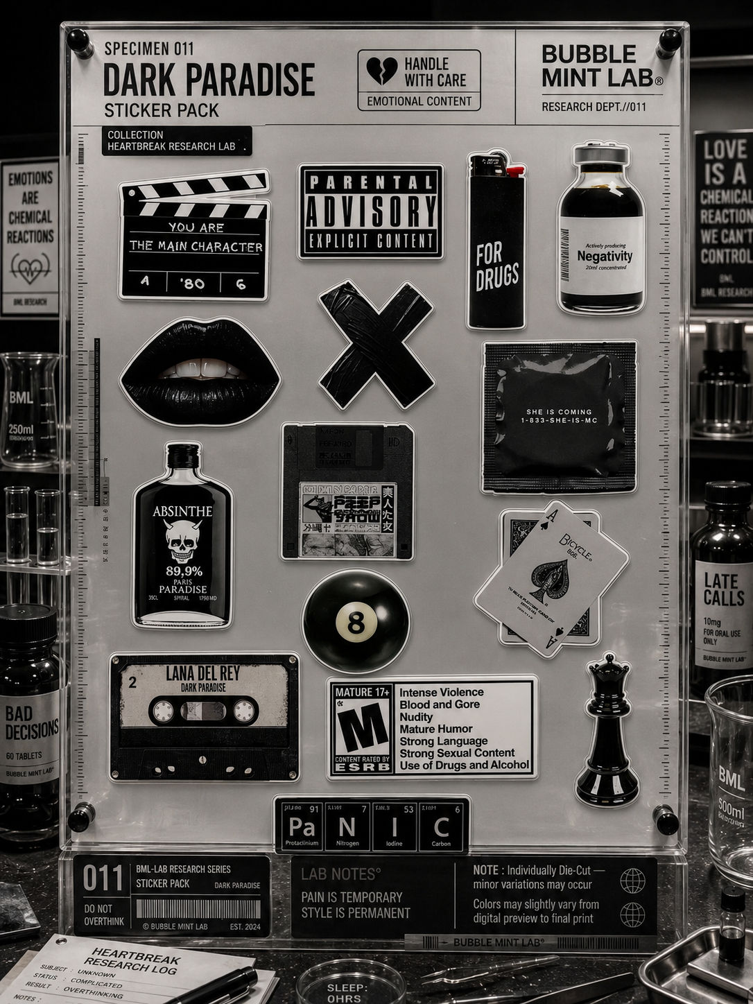SPECIMEN 015 : DARK PARADISE STICKER PACK