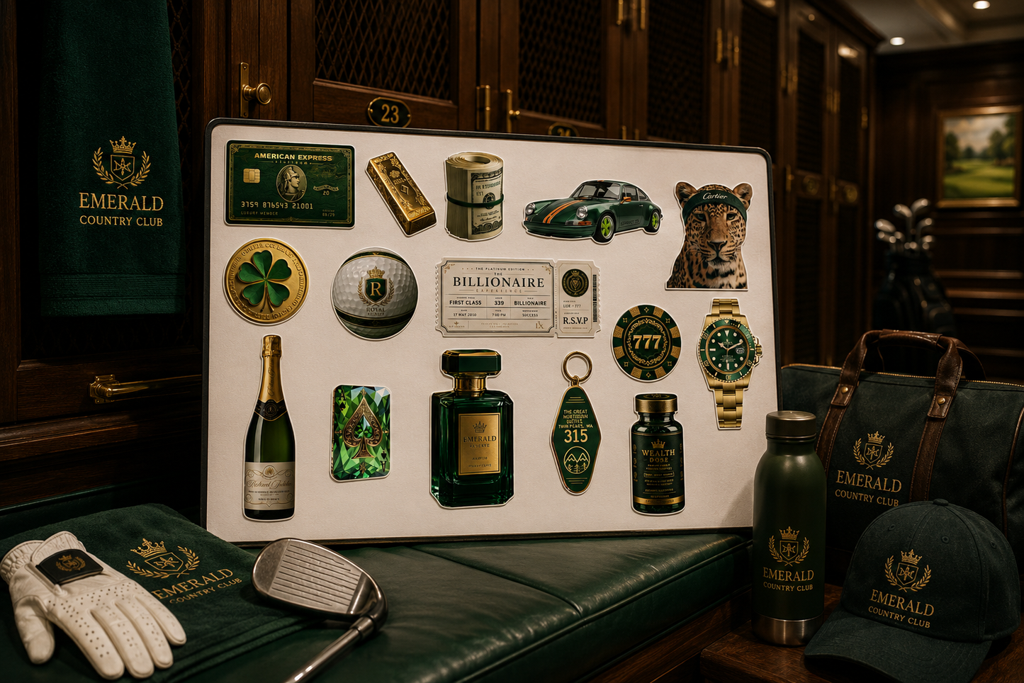 SPECIMEN 017 : Emerald Society 777 Sticker Pack