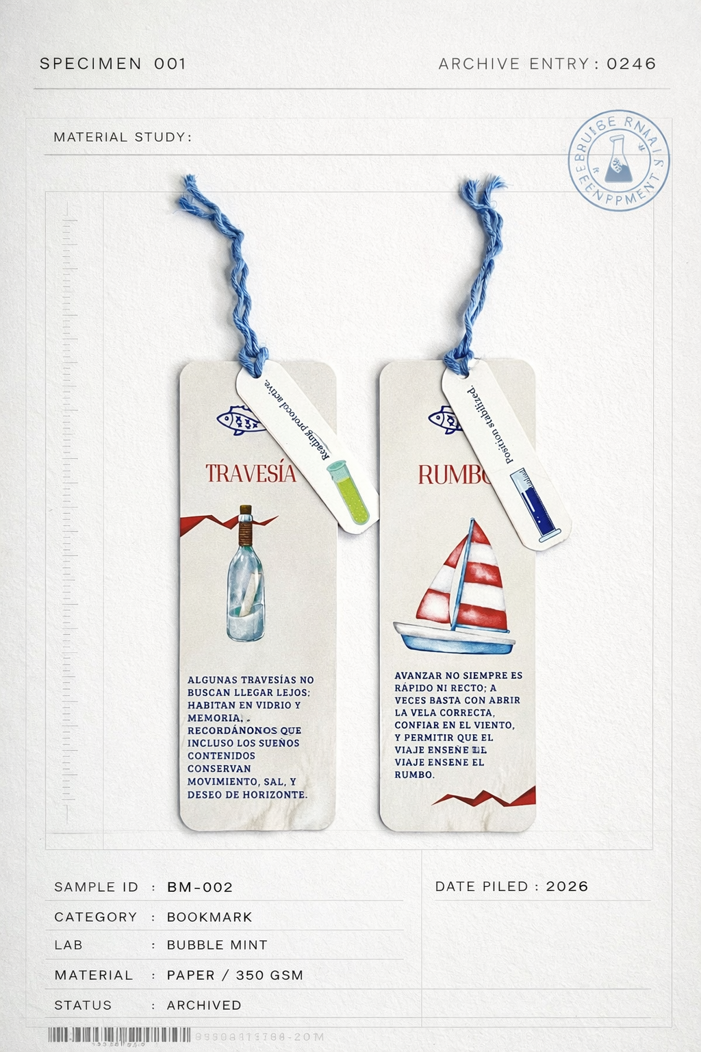 Nautical theme Bookmarks