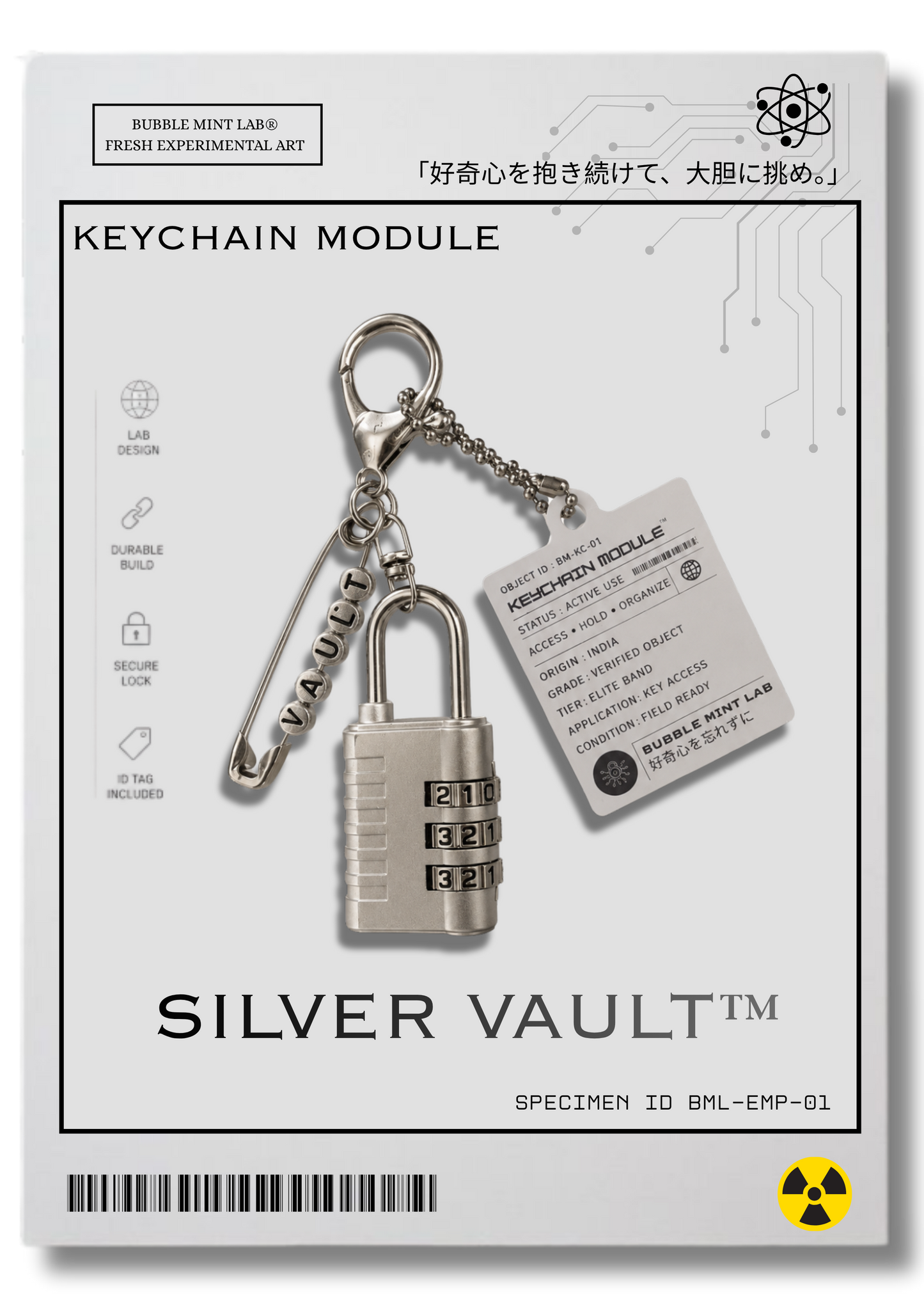 SPECIMEN 025 : SILVER VAULT™ (Keychain Module)