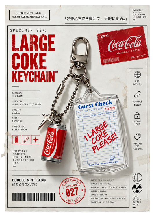 SPECIMEN 027: LARGE COKE KEYCHAIN