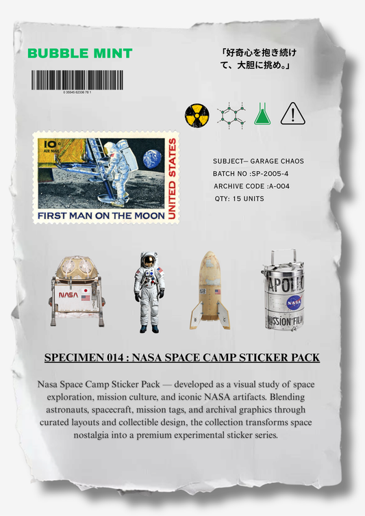 SPECIMEN 014 : NASA SPACE CAMP STICKER PACK