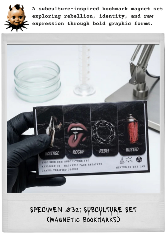 SPECIMEN 032: SUBCULTURE SET  (Magnetic Bookmarks)