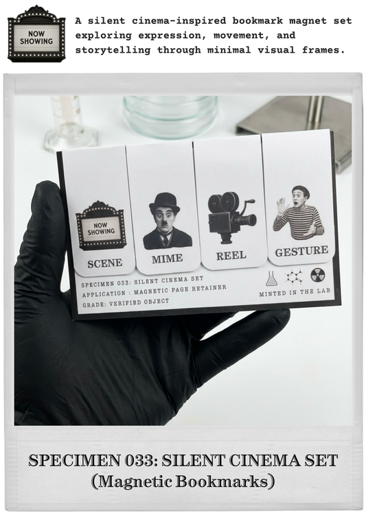 SPECIMEN 033: SILENT CINEMA SET (Magnetic Bookmarks)